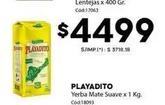 Diarco Playadito - yerba mate suave x 1 kg oferta