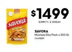 Diarco Savora - mostaza doy pack x 250 gr. cód:18881 oferta
