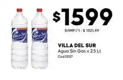 Diarco Villa del sur - agua sin gas x 2.5 lt. cód:13137 oferta