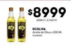 Diarco Ecoliva - aceite de oliva x 500 ml. cod:30421 oferta