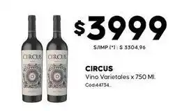 Diarco Circus - vino varietales x 750 ml. c od. 44734 oferta