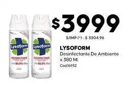 Diarco Lysoform - desinfectante de ambiente x 380 ml. cod16932 oferta