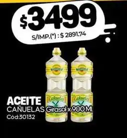 Diarco Cañuelas - aceite girasol x 900 ml cód:30132 oferta
