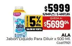 Diarco Ala - jabón líquido para diluir oferta