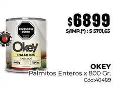 Diarco Okey - palmitos enteros oferta