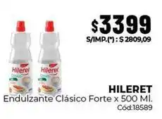 Diarco Hileret - endulzante clásico fuerte x 500 ml oferta