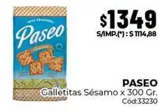 Diarco Paseo - galletitas sésamo oferta