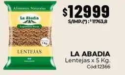 Diarco La abadia - lentejas x 5 kg. cód:12366 oferta