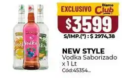 Diarco New style - vodka saborizado x 1 lt cód:45354 oferta