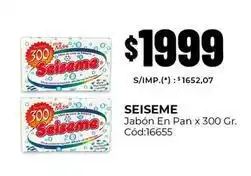 Diarco Seiseme - jabón en pan x 300 gr. cód:16655 oferta