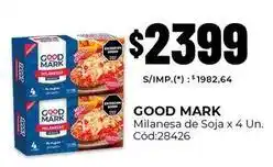 Diarco Good mark - milanesa de soja x 4 un. cód:28426 oferta