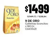 Diarco 9 de oro - galletitas sconcitox 180 gr. cód:33431 oferta