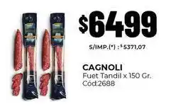 Diarco Cagnoli - fuet tandil x 150 gr. cód:2688 oferta