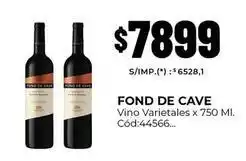 Diarco Fond de cave - vino varietales x 750 ml. cód:44566 oferta