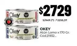Diarco Okey - atún lomo x 170 gr. cód:21932 oferta