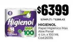 Diarco Higienol - papel higi00enico max aloe panal c00d:26335 oferta