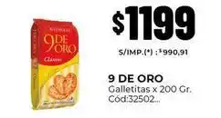 Diarco 9 de oro - galletitas c uevo 32502 oferta