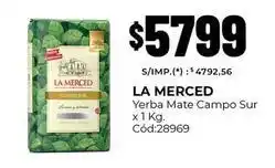 Diarco La merced - yerba mate campo sur x 1 kg. cód:28969 oferta