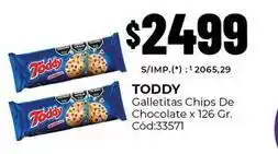 Diarco Toddy - galletitas chips de chocolate x 126 gr. cód:33571 oferta
