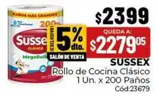 Diarco Sussex - rollo de cocina clásico 1 un. x 200 paños cód:23679 oferta