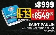 Diarco Saint paulin - queso cremoso x kg. cód:7219 oferta
