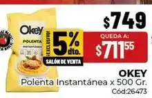 Diarco Okey - polenta instant	ilde{a}nea x 500 gr. c	ilde{o}d:26473 oferta
