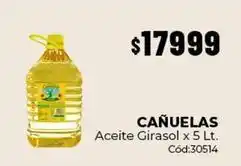 Diarco Cañuelas - aceite girasol x 5 lt. cód:30514 oferta