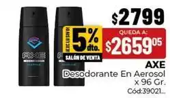 Diarco Axe - desodorante en aerosol oferta