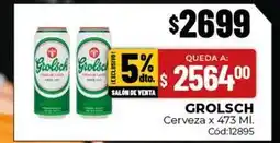 Diarco Grolsch - cerveza oferta
