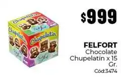 Diarco Felfort - chocolate chupelatin x 15 gr oferta