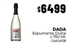 Diarco Dada - espumante dulce x 750 ml. cód:24108 oferta