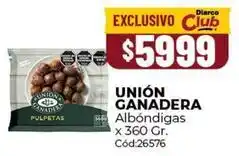Diarco Unión - albóndigas x 360 gr. cód:26576 oferta