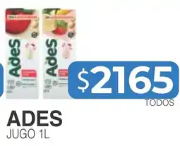 Masivos Ades jugo oferta