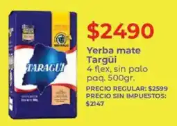 Supermercados Vea Targüi yerba mate oferta