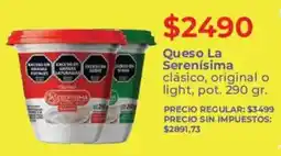 Supermercados Vea Queso la serenisima clasico, original o light oferta
