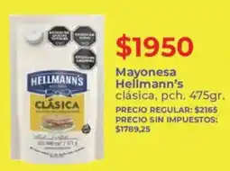 Supermercados Vea Hellmann's mayonesa clásica oferta