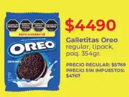 Supermercados Vea Oreo galletitas regular, tipack oferta