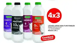Carrefour La serenisima leches larga vida funcionales oferta