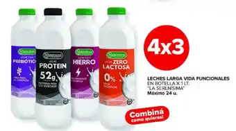 Carrefour Market La serenisima leches larga vida funcionales oferta