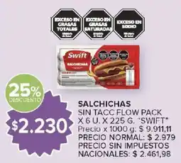 Carrefour Swift salchichas oferta