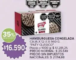 Carrefour Paty hamburguesa congelada oferta