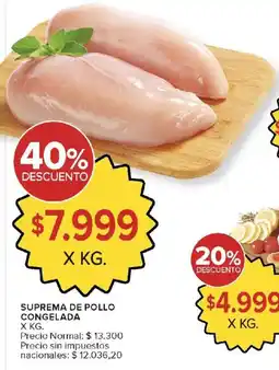 Carrefour Suprema de pollo congelada oferta