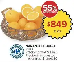 Carrefour Market Naranja de jugo oferta