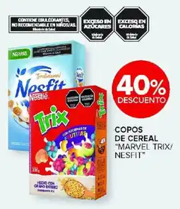 Carrefour "marvel trix/ nesfit copos de cereal oferta