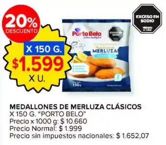 Carrefour Market Porto belo medallones de merluza clásicos oferta