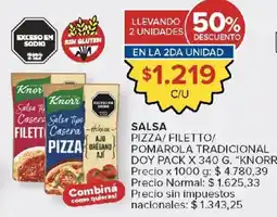 Carrefour Knorr salsa tipo casera oferta