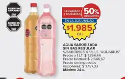 Carrefour Aquarius agua saborizada sin gas regular oferta