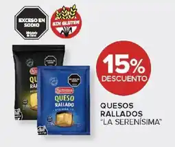 Carrefour La serenisima quesos rallados oferta