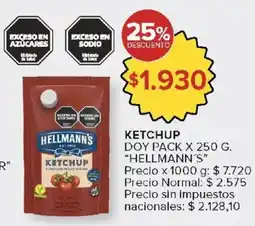 Carrefour Hellmann's ketchup oferta