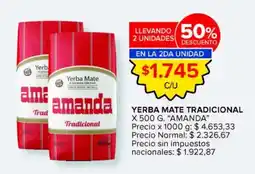 Carrefour Market Amanda yerba mate tradicional oferta
